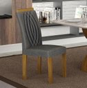 Ver imagem 1 de Cadeira para Mesa de Jantar 2 Unidades Doha Mdf - Leifer