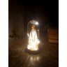 Luminária Imagem Nossa Senhora De Nazaré Mãe De Jesus Redoma e Luzes de LED Branco Quente Amor Lindo - 1