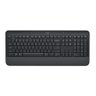 Teclado sem Fio Logitech K650 - Padrão US - Receptor USB Logi Bolt ou Bluetooth - Preto - 920- - 1