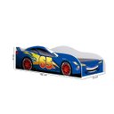 Ver imagem 2 de Mini Cama Infantil com Proteção Montessoriana Design Carro:azul
