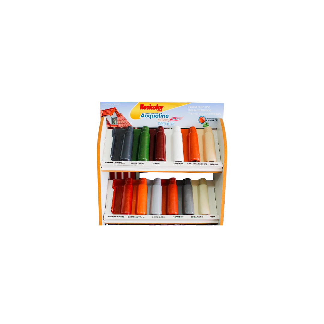 Resina Telhabril Acqualine Cinza Claro 3,6l | Resicolor - 3