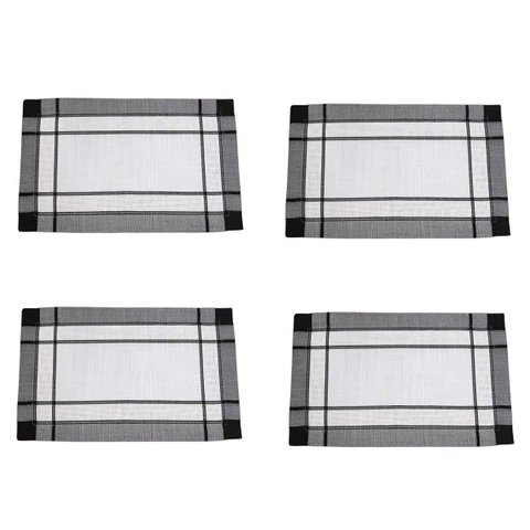 Jogo Americano 4 Lugares 30 x 45cm Maison Charmy - Silver Argivai