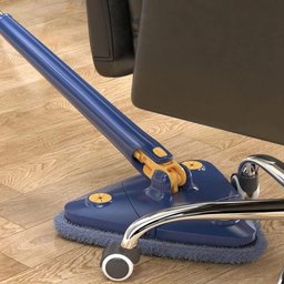 Mop Triangular Retrátil Giratório de 360graus Mop de Limpeza de Alça Longa Ajustável - 3
