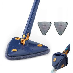 Mop Triangular Retrátil Giratório de 360graus Mop de Limpeza de Alça Longa Ajustável - 4