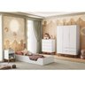 Quarto de Bebê Montessoriano Completo com Cama,  Cômoda, Guarda roupa e mesa de cabeceira  Retrô Sonhare - 1