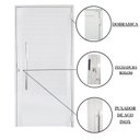 Ver imagem 4 de Porta Lambril de Alumínio 210 x 80cm com Puxador Linha 30 Abertura Direita Branco Esquadrias Bergamo