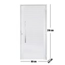 Ver imagem 5 de Porta Lambril de Alumínio 210 x 80cm com Puxador Linha 30 Abertura Direita Branco Esquadrias Bergamo