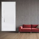Ver imagem 1 de Porta Lambril de Alumínio 210 x 80cm com Puxador Linha 30 Abertura Direita Branco Esquadrias Bergamo