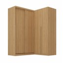 Ver imagem 2 de Guarda-roupa Modular de Canto 2 Peças 4 Portas com 2 Portas de Correr Jade CabeCasa MadeiraOriginals