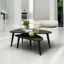 Ver imagem 4 de Mesa de Centro Sala Estar Decorativa Sofá Canto Escritório: Preta