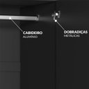 Ver imagem 7 de Conjunto de Guarda-Roupa e Comoda Retrô Solteiro Havanna - Quarto Moderno e Aconchegante Preto