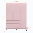 Ver imagem 4 de Jogo de Quarto Para Bebê Completo Melinda com Roupeiro e Cômoda