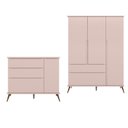 Ver imagem 2 de Jogo de Quarto Para Bebê Completo Melinda com Roupeiro e Cômoda