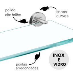Porta Shampoo de Banheiro Grego Metal Acessório Suporte Redondo Alto Brilho Modelo Athenas - 3