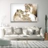 Quadro Decorativo Horizontal Moderno Family Lion Com Moldura e Sem Vidro 40x60 - 3