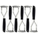 Ver imagem 1 de Kit 6 Amassadores de Batatas Legumes Purê Tramontina Utilità Aço Inox Manual Ergonômico