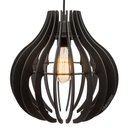 Ver imagem 5 de Kit 2 Pendente Lótus Poptem Preto Lustre Luminária 30cm Sala