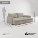 Ver imagem 3 de Sofá Cama Retrátil 260cm 04 Lugares Resplendor