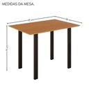 Ver imagem 7 de Conjunto Sala de Jantar Mila 4 Cadeiras Ella Preto C- Jambo