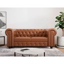 Ver imagem 1 de Sofá Couro Sintético 3 Lugares Chesterfield Jared Yescasa