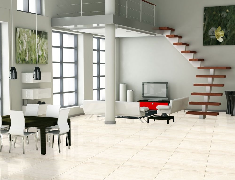 Porcelanato 61,5X61,5 Travertino Beige 61001 Retificado Extra Lc Cx-2 ...