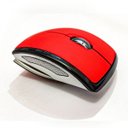 Ver imagem 3 de Mouse sem Fio Dobrável 2.4ghz Wireless com Adaptador - Vermelho