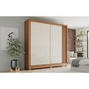 Ver imagem 7 de Guarda-roupa Casal 02 Portas Deslizantes Flex com Ripado 02 Gavetas Internas B384 Cinamomo Off White