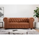 Ver imagem 1 de Sofá 2 Lugares Couro Sintético Chesterfield Jared Yescasa