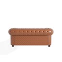 Ver imagem 5 de Sofá 2 Lugares Couro Sintético Chesterfield Jared Yescasa