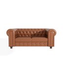 Ver imagem 4 de Sofá 2 Lugares Couro Sintético Chesterfield Jared Yescasa