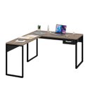 Ver imagem 2 de Mesa de Canto em L Escrivaninha com 1 Gaveta Industrial 135x150cm