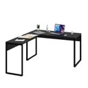 Ver imagem 4 de Mesa de Canto em L Escrivaninha 120cm Industrial Preto