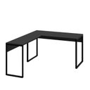 Ver imagem 2 de Mesa de Canto em L Escrivaninha 120cm Industrial Preto