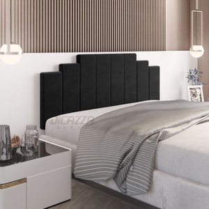 PAINEL CAMA BOX SUSPENSA DUBAI GRAFITE  1.40