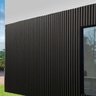 Painel Ripado Wpc Externo Cor Preto 2,90m X 20cm (0,58m²) - 2