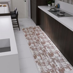 Passadeira Para Cozinha Antiderrapante 1,30m x 45cm Tapete Tecido Tear Artesanal Decoração Jacquard  - 1