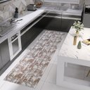 Ver imagem 3 de Passadeira para Cozinha Antiderrapante 130 X 45 Tapete Tecido Tear Artesanal Decoração Jacquard