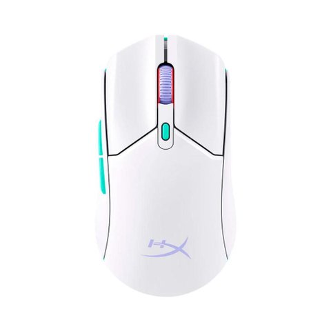 Mouse Gamer sem Fio Hyperx Pulsefire Haste 2 Core - Bluetooth - 12.000 Dpi - RGB - Branco - 8R2E7AA