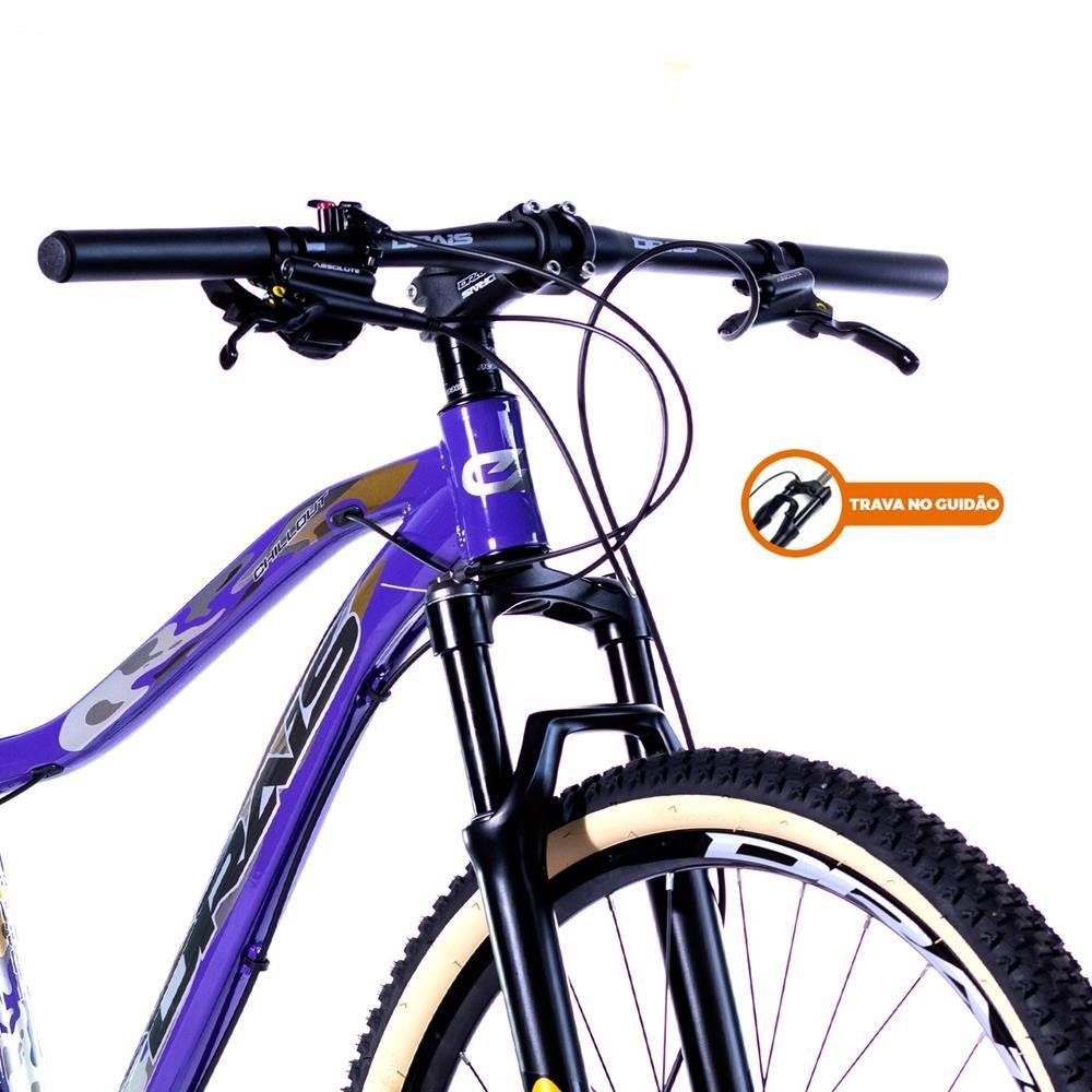 Bicicleta Aro 29 Drais 12 Velocidade Shimano Deore 15" Roxo/Verde - 321 - 4