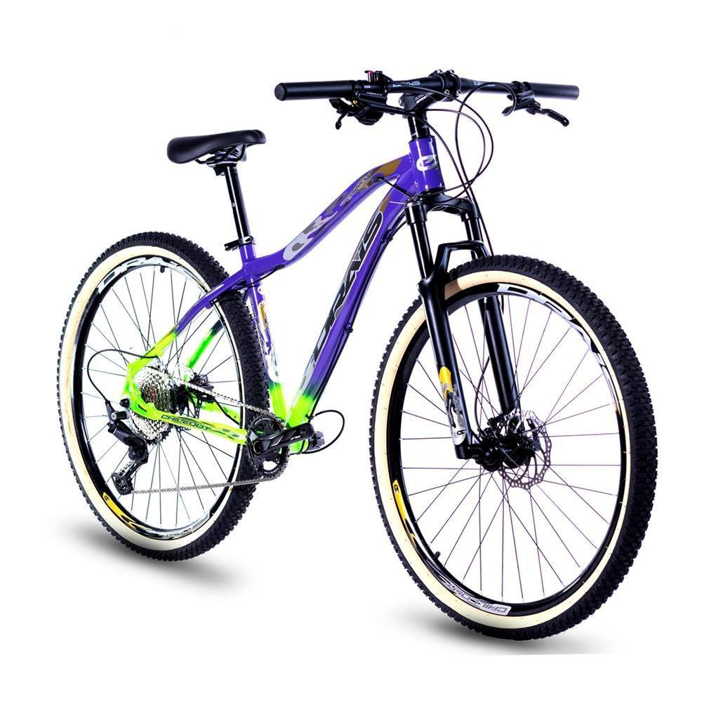 Bicicleta Aro 29 Drais 12 Velocidade Shimano Deore 15" Roxo/Verde - 321 - 2