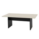 Ver imagem 3 de Mesa de Reunião para Escritório 200x100cm Bege/Carvalho
