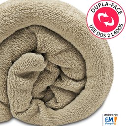 Manta Cobertor Solteiro 150x220cm Microfibra Soft Macia Camesa - 3