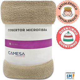 Manta Cobertor Solteiro 150x220cm Microfibra Soft Macia Camesa - 2