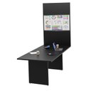 Ver imagem 2 de Mesa de Reunião para Escritório com Painel de TV 200x100cm Preto