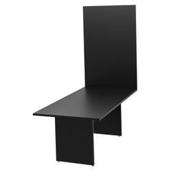 Mesa De Reunião Para Escritório Com Painel de TV 200x100cm - 3
