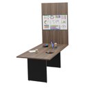 Ver imagem 2 de Mesa De Reunião Para Escritório Com Painel de TV 200x100cm