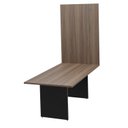 Ver imagem 2 de Mesa de Reunião para Escritório com Painel de TV 200x100cm Marrom/Nogal