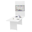 Ver imagem 2 de Mesa De Reunião Para Escritório Com Painel de TV 200x100cm