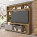 Ver mais imagens de Home Estante Rio 210cm Tv até 65 com Prateleiras Mdp/hdf Mel/cacao G11 - Gran Belo