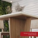 Ver mais imagens de Conjunto Mesa Vértice 90cm com Vidro 04 Cadeiras Milla Plus Bege/Nature/Off White/Caramelo/Creme